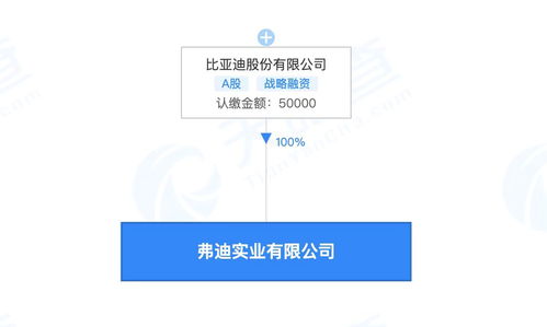比亞迪成立弗迪實業 后者經營人工智能軟件開發等